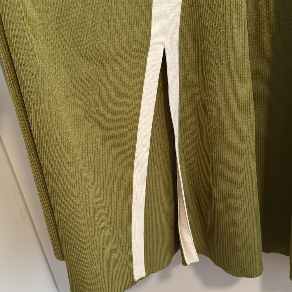 SANDRO Knit Maxi Dress with Front Slit - Picture 5 of 10